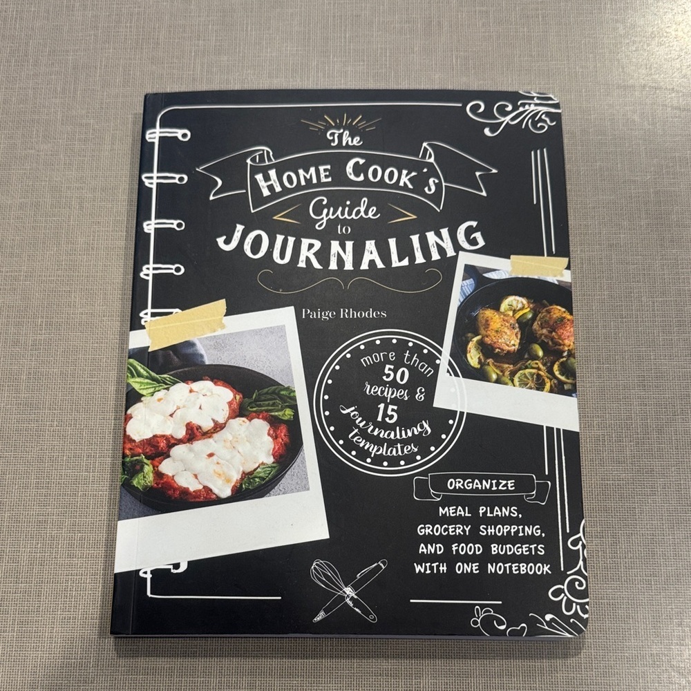 The Home Cook's Guide to Journaling - Black Recipe & Meal Planner